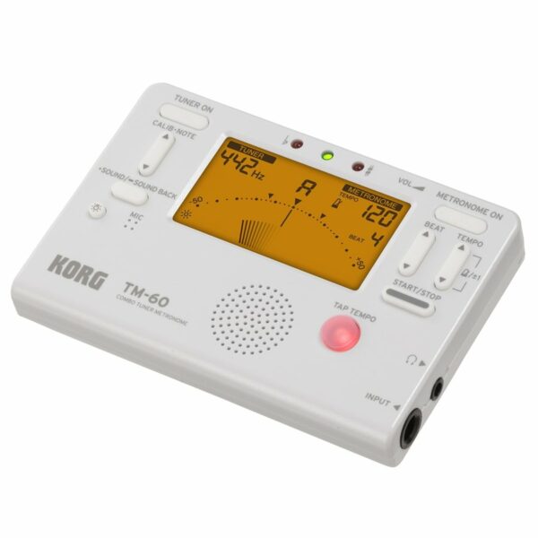 KORG TM60WH ACCORDATORE METRONOMO DIGITALE TM-60-WH COLORE BIANCO