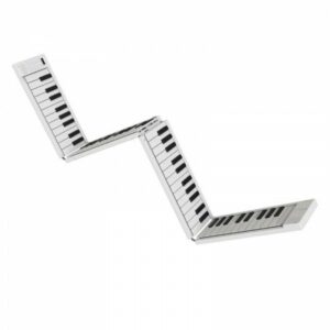CARRY ON FOLDING TASTIERA A PIANO 88 TOUCH TASTI REGOLARI DINAMICI PIEGHEVOLE CON USB MIDI BIANCA WH