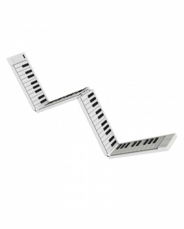CARRY ON FOLDING TASTIERA A PIANO 88 TOUCH TASTI REGOLARI DINAMICI PIEGHEVOLE CON USB MIDI BIANCA WH