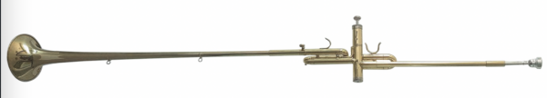 COMET 400385 TROMBA CHIARINA TIPO AIDA CON PISTONE TONALITÀ SIB / DO LUNGHEZZA 114 CM CON ASTUCCIO