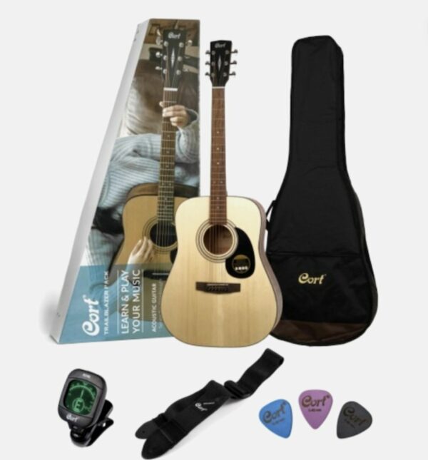 CORT CAP-810-OP KIT PACK CHITARRA ACUSTICA NATURAL CON CUSTODIA MORBIDA