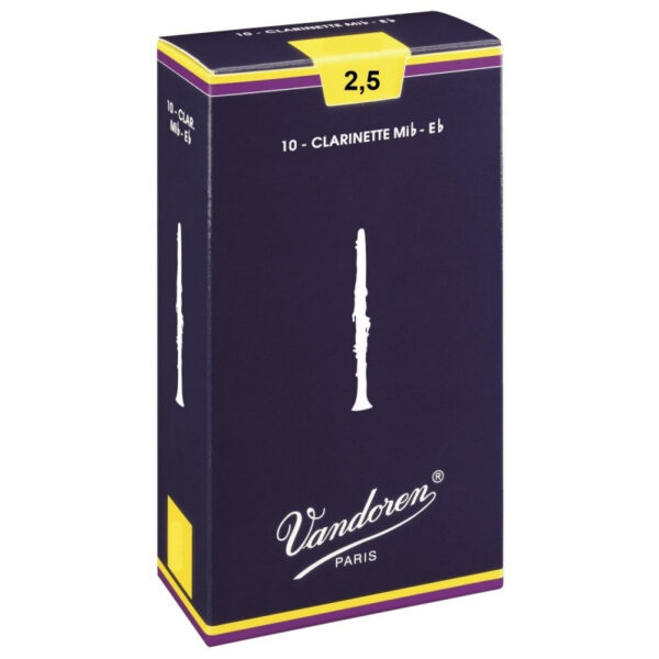 VANDOREN TRADITIONAL CR1125 SCATOLA ANCE CLARINETTO 2.5 MIB-EB 10 PZ