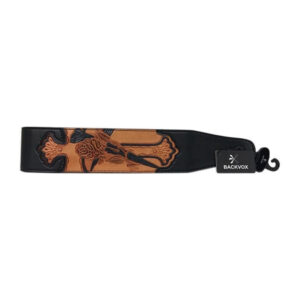 BACKOX CVG02-1 STRAP TRACOLLA IN VERA PELLE PER CHITARRA E BASSO
