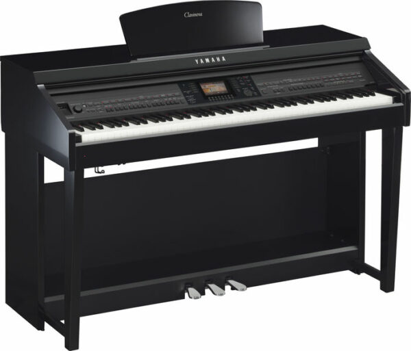 YAMAHA CLAVINOVA CVP701 PE PIANO PIANOFORTE DIGITALE GRADED HAMMER NERO LUCIDO CON RITMI CVP-701PE