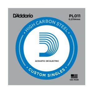 D’Addario PL011 .011 PLAIN CORDA SINGOLA PER CHITARRA ELLETRICA O ACUSTICA