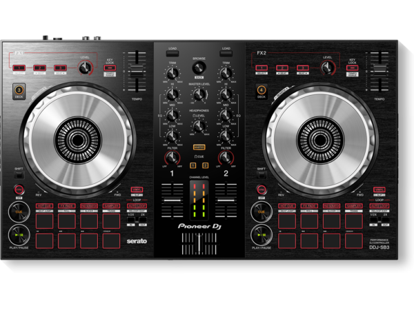 PIONEER DDJSB3  CONTROLLER DJ CONSOLLE 2 CANALI PER SERATO DJ LITE DDJ-SB3