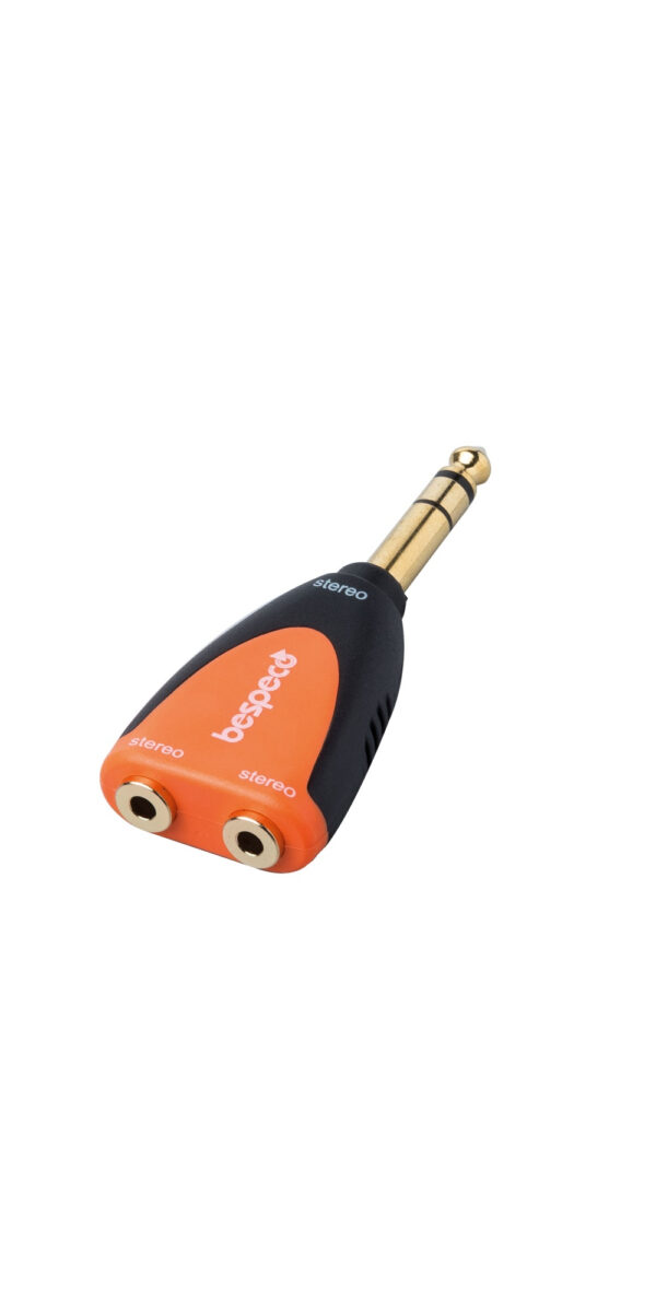 BESPECO SLAD230 ADATTATORE X2 FEMMINA STEREO 3,5 MM/ JACK MASCHIO 6,3 MM STEREO