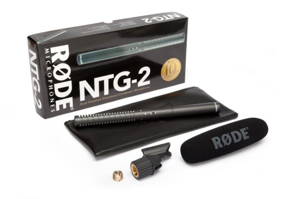 RODE NTG2  MICROFONO A FUCILE ALTA QUALITA CON ALIMENTAZIONE MULTIPLA SUPERCARDIOIDE NTG-2