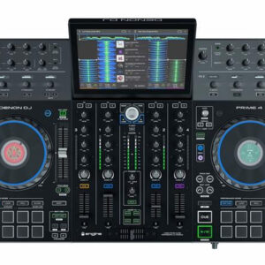 DENON DJ PRIME 4 CONSOLLE CONTROLLER STANDALONE PER DJ CON 4 DECK E TOUCH SCREEN 10″