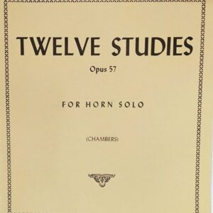 GALLAY TWELVE STUDIES OPUS 57 HORN SOLO CORNO METODO LIBRO EDIZIONI INTERNATIONAL MUSIC COMPANY