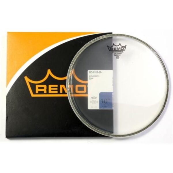 REMO BD031000 PELLE BATTERIA DIPLOMANT TRASPARENTE 10" PER TOM BD-0310-00