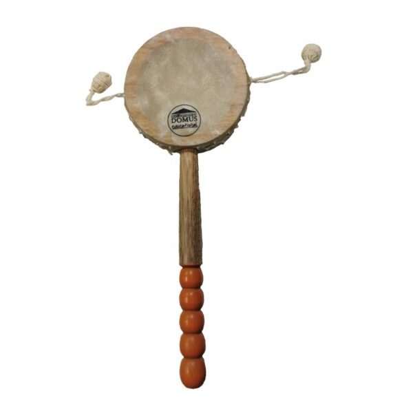 DOMUS MUSICA DE2642 TAMBURELLO PICCOLO CON MANICO E PALLINE DE-2642