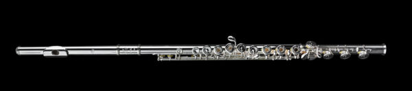 DI ZHAO DZ601BEF FLAUTO TRAVERSO ARGENTATO  CON TESTATA IN ARGENTO DISCENDENTE AL SI FORI APERTI, MI
