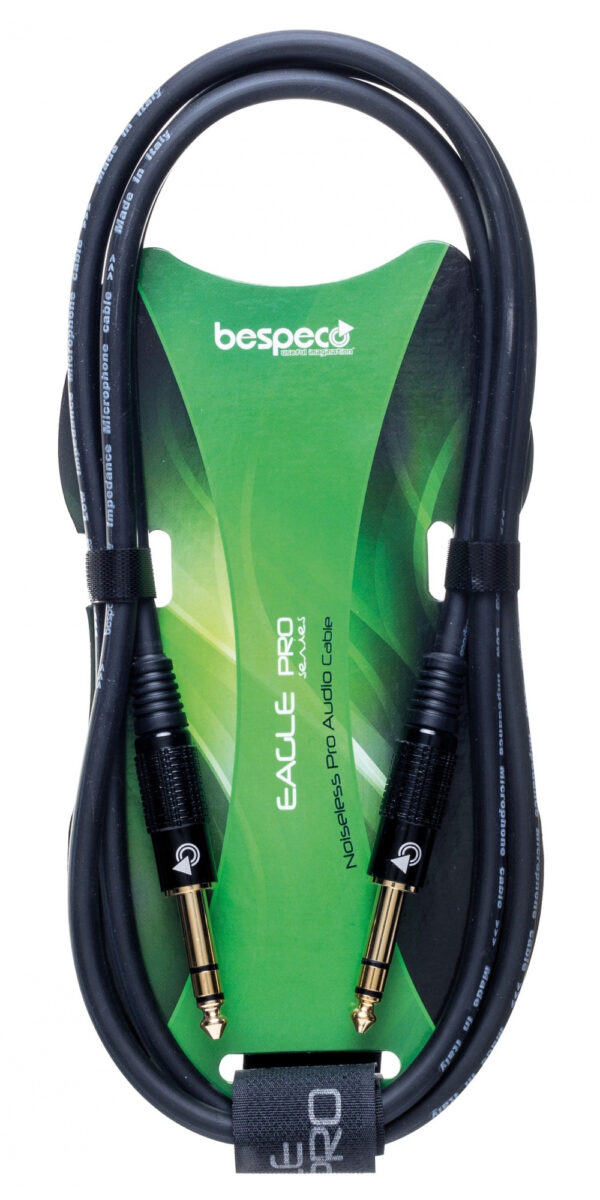 BESPECO EASS100 CAVO BILANCIATO STEREO JACK/JACK TRS 6,3 MM LUNGHEZZA 1 MT EASS-100