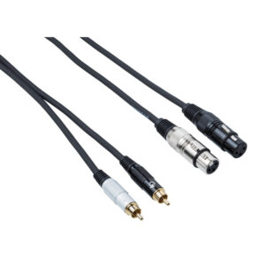 BESPECO EAY2F2R300 CAVO 2 CANNON XLR FEMMINA/ 2 RCA LUNGHEZZA 3 MT EAY2F2R-300