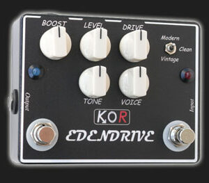 KOR PEDALS EDENDRIVE BOOST PEDALE OVERDRIVE DISTORSIONE BOOST PER CHITARRA