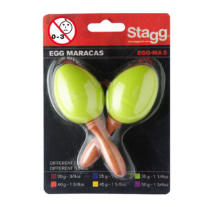 STAGG EGG-MA MARACAS A UOVO CON IMPUGNATURA CORTA VARI COLORI