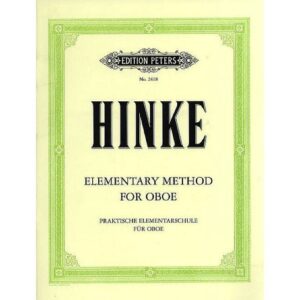 HINKE “ELEMENTARY METHOD FOR OBOE”  METODO PER LO STUDIO DELL’OBOE LIBRO DIDATTICO ED PETERS