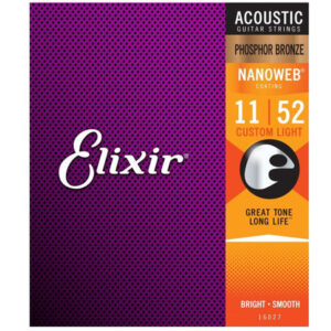 ELIXIR 16027 NANOWEB CUSTOM LIGHT PHOSPHOR BRONZE MUTA CORDE PER CHITARRA ACUSTICA