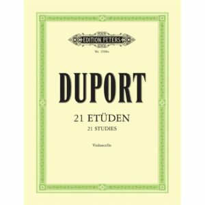 DUPORT ETUDEN STUDIES STUDI PER VIOLONCELLO LIBRO METODO EDIZIONI PETERS