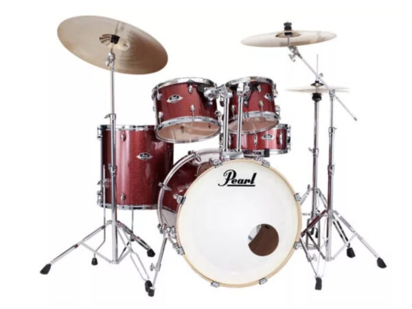 PEARL EXX725BR SBR EXPORT STANDARD BLACK CHERRY GLITTER CON  HARDWARE E PIATTI SABIAN EXX725BR-SBR
