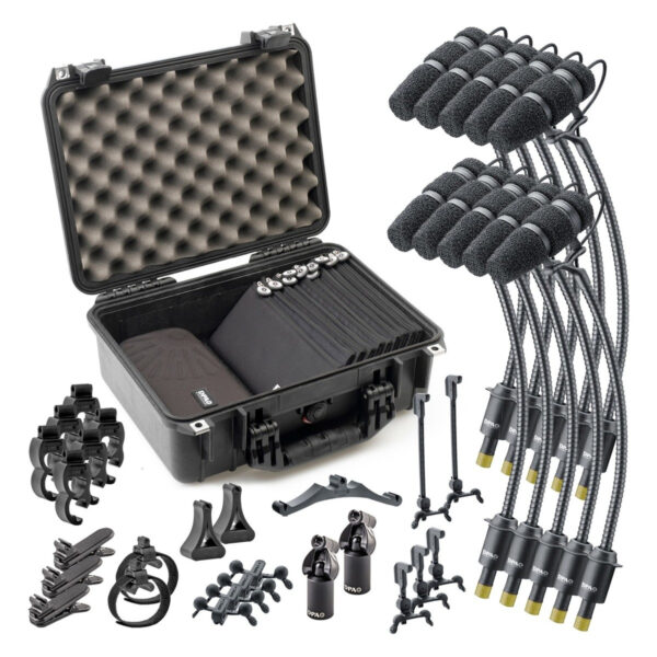 DPA d:vote CORE 4099 KIT-4099-DC-10R Rock Touring Kit, 10 Kit completo di 10 microfoni