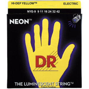 DR NEGOYP-09 NOE 09-42 YELLOW NEON CORDE PER CHITARRA ELETTRICA FLUORESCENTI NEGOYP09