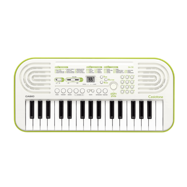 CASIO SA50 TASTIERA 32 TASTI MINI WHITE/GREEN-LIME SA-50
