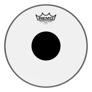 REMO CS131810 PELLE BATTERIA CONTROLLED SOUND BLACK DOT TRASPARENTE 18″ PER CASSA CS-1318-10