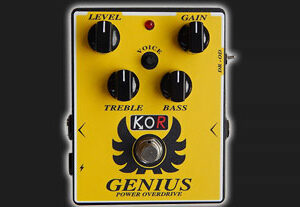 KOR PEDALS GENIUS PEDALE DRIVE OVERDRIVE DISTORSIONE PER CHITARRA