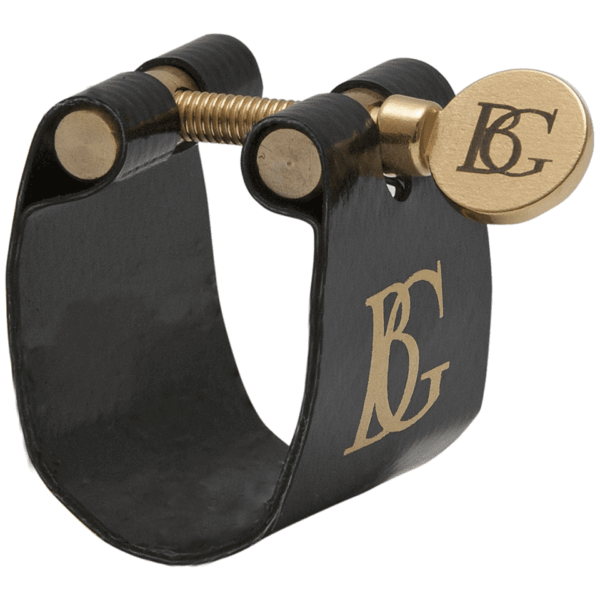 BG LFJ7 FLEX JAZZ  FASCETTA LEGATURA IN PELLE CON CAPPUCCIO COPRIBECCO COPRIBOCCHINO PER SAX SASSOFO