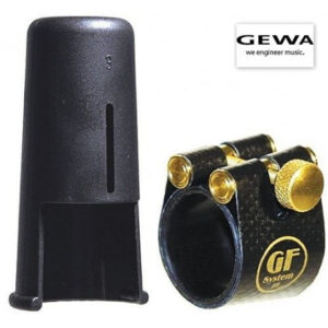 GEWA 735826 GF-SYSTEM 08M LEGATURA FACETTA CON COPRIBOCCHINO CAPPUCCIO GOLD LINE PER SAX SASSOFONO C