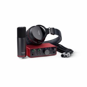 FOCUSRITE SCARLETT PACK KIT SOLO STUDIO (4RD GEN) SCHEDA AUDIO USB + MICROFONO STUDIO E CUFFIE