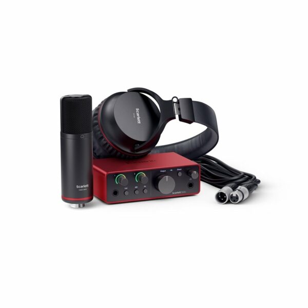 FOCUSRITE SCARLETT PACK KIT SOLO STUDIO (4RD GEN) SCHEDA AUDIO USB + MICROFONO STUDIO E CUFFIE
