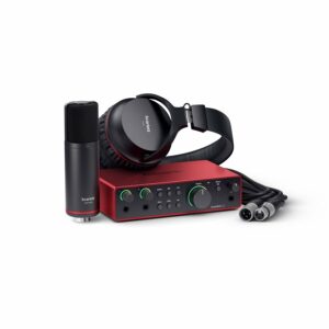 FOCUSRITE SCARLETT PACK KIT 2I2 STUDIO (4RD GEN) SCHEDA AUDIO USB + MICROFONO STUDIO E CUFFIE
