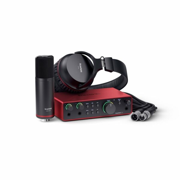 FOCUSRITE SCARLETT PACK KIT 2I2 STUDIO (4RD GEN) SCHEDA AUDIO USB + MICROFONO STUDIO E CUFFIE
