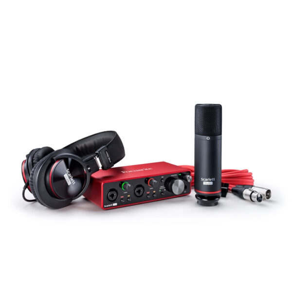 FOCUSRITE SCARLETT PACK KIT 2I2 STUDIO (3RD GEN) SCHEDA AUDIO USB + MICROFONO STUDIO CM25 + CUFFIE H