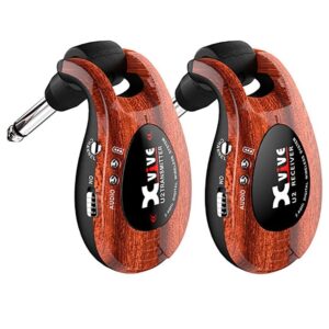 XVIVE U2 REDWOOD KIT TRASMETTITORE E RICEVITORE WIRELESS PER CHITARRA E BASSO