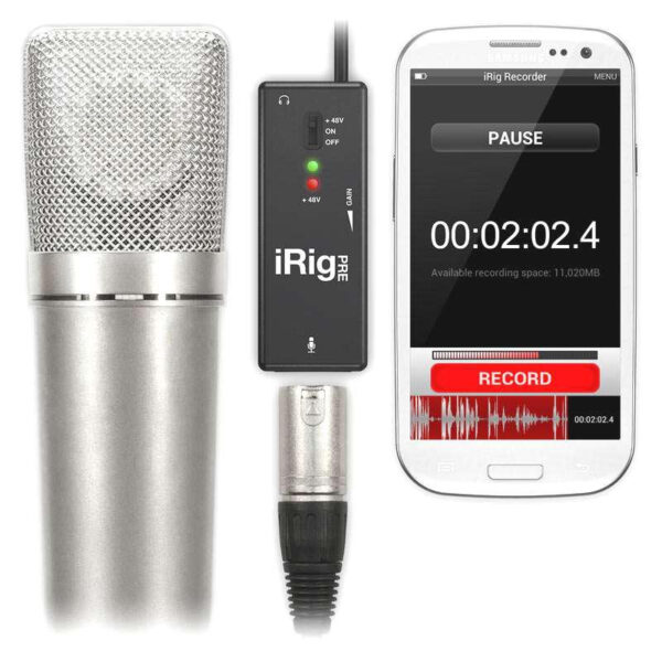 IK MULTIMEDIA IRIG PRE PREAMPLIFICATORE MICROFONICO PER iPHONE, iPAD, MAC E PC