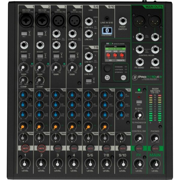 MACKIE PROFX10V3+ MIXER ANALOGICO A 10 CANALI CON EFFETTI USB E BLUETOOTH  PROF-X10-V3+