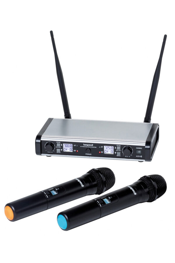 BESPECO GM9882 SISTEMA RADIOMICROFONO DUE GELATI WIRELESS GM-9882