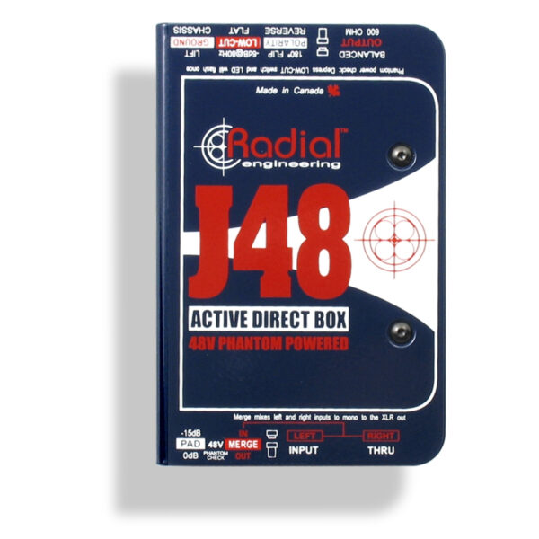RADIAL J48 DI BOX ATTIVA CON TRASFORMATORI JENSEN