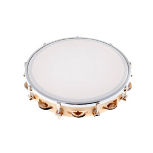 CROSON P108 TAMBURELLO BASCO PELLE 25 CM IN PLASTICA REGOLABILE 8 PAIA DI PIATTELLI P-108