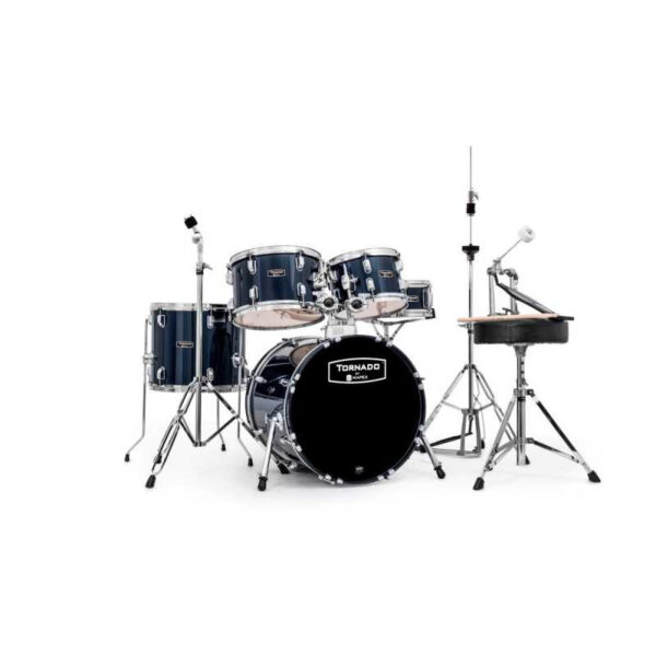 TORNADO BY MAPEX TND5254TYB BATTERIA ACUSTICA 5 PEZZI ROYAL BLU CON SEGGIOLINO ( PIATTI NON INCLUSI