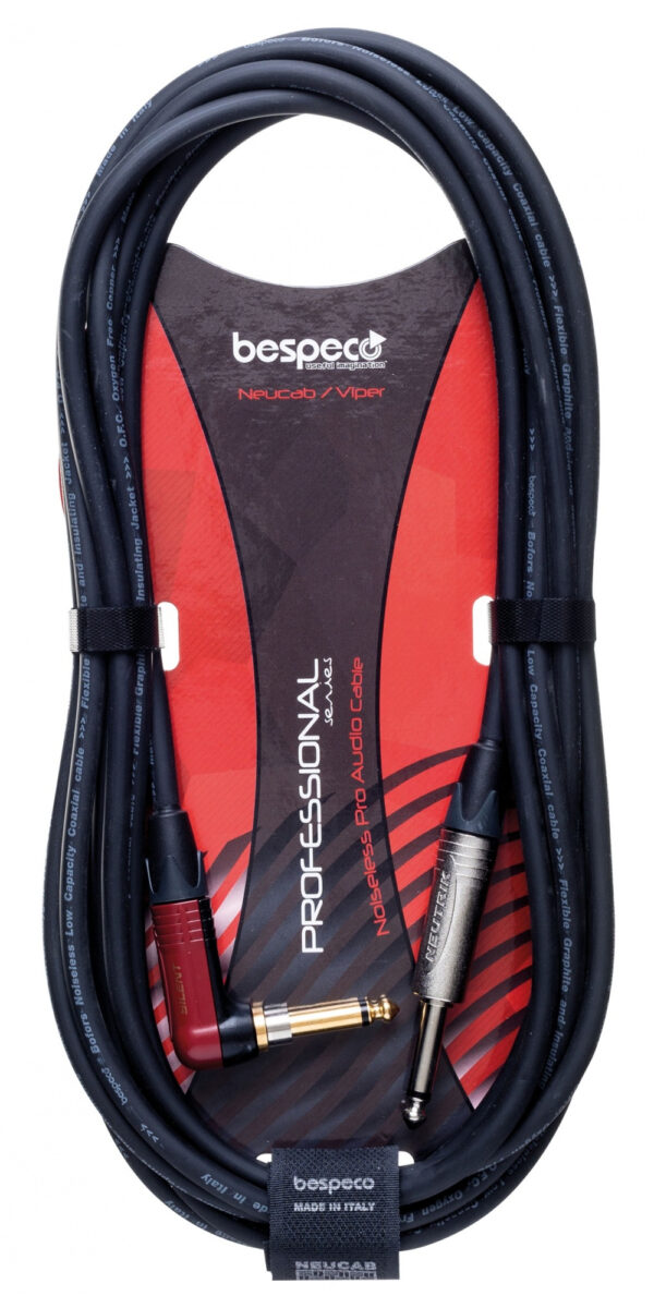 BESPECO NCP300SL CAVO JACK/JACK 90° 6,3 MM 3 METRI NCP-300-SL