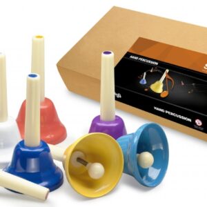 Stagg Model HB-SET  Set of 8 Hand Bells  set di 8 CAMPANE CAMPANELLE DA DO A DO
