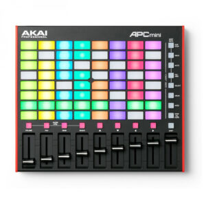 AKAI APC MINI MK2 CONTROLLER MIDI USB COMPATTO CON MATRICE 64 PAD LED RETROILLUMINATI
