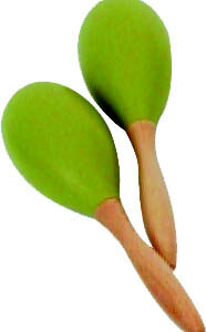 HONSUY 4740 MARACAS CON TESTA IN PLASTICA