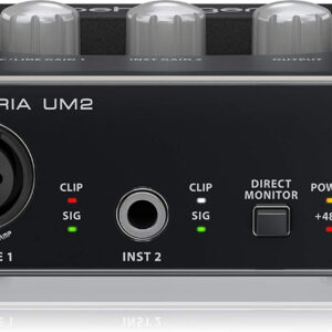 BEHRINGER UM2 INTERFACCIA SCHEDA AUDIO 2×2 USB CON PREAMP MICROFONICO XENYX