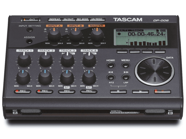 TASCAM DP006 REGISTRATORE DIGITALE A 6 TRACCE CON MICROFONI INTEGRATI DP-006